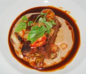 Short rib w kim chi on polenta.JPG